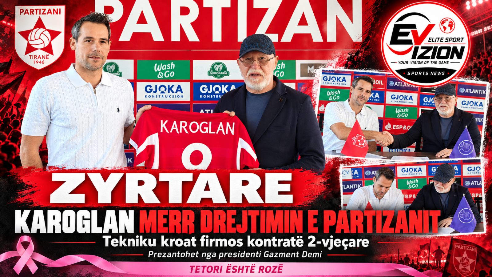 Zyrtare: Partizani i beson Mislav Karoglanit, kroati firmos për dy vite